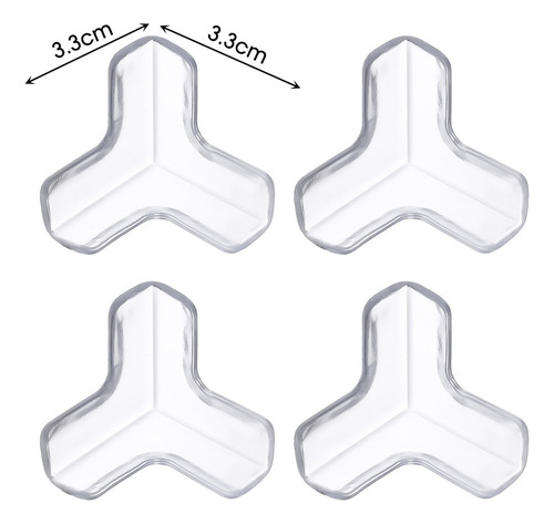Protector Transparente De Silicona For Esquinas De Mesa