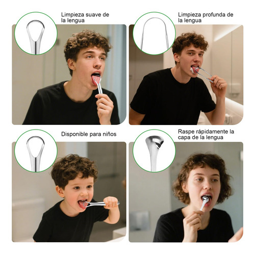 Espátula De Lengua Limpia La Boca Con Caja 3pcs