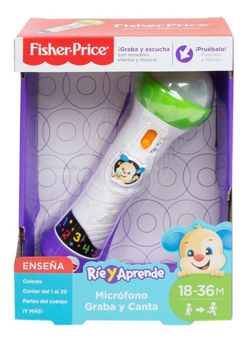 Fisher-price Ríe Y Aprende Micrófono Graba Y Canta