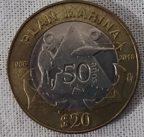 Lote De Monedas De 20 Y Una De 10 Conmemorativas (Usado)