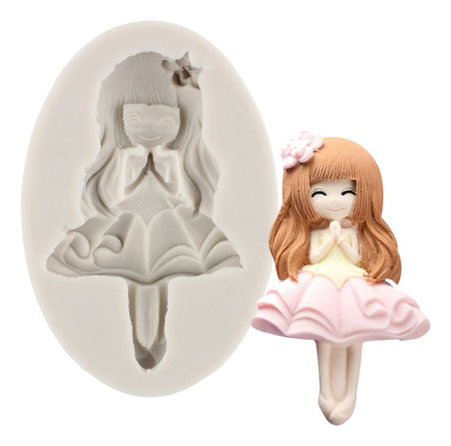 1pcs Molde De Silicona Chica Fondant Chocolate Pasta Resina