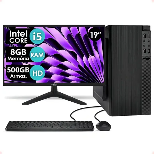 新品TSUKUMO i5 11400/8G/SSD500G/Office2019 Computador Completo Intel I5 8gb Hd 500gb Mon 19 Strong Tech