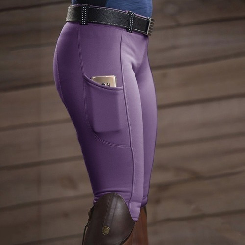 Shaoke Pantalones De Equitación De Moda For Mujer Legg