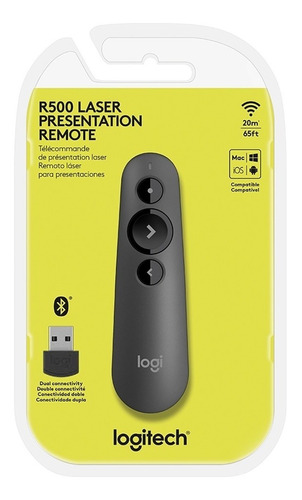 Apresentador Logitech Wireless Presenter R500 C/ Laser Point