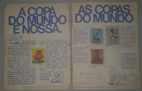 RÉPLICA EM TAMANHO REAL DA CAIXA DOS CHICLETES PING PONG COPA DA ESPANHA  1982