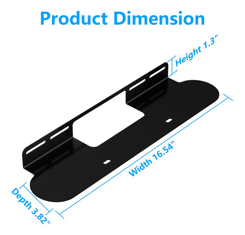 (for Sonos Beam Mount, Black) - Wall Mount For Sonos Beam So