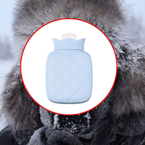 Bolsa De Agua Caliente Para Calentar Las Manos, Diseño Azul