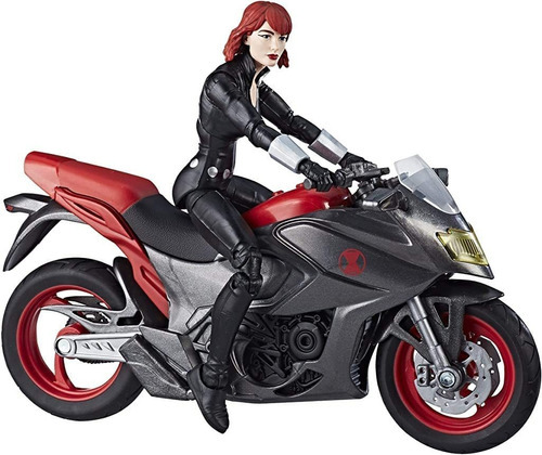 Marvel Legends Series Black Widow De 6 Pulgadas Con Motocicl