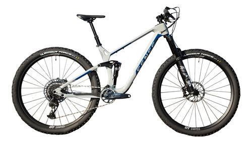 Bicicleta Aro 29 Mtb Sense Carbon Exalt Trail Evo Cor Cinza Cor Cinza/Azul Tamanho do quadro S (15,5 ")