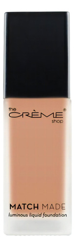 Base de maquillaje líquida The Crème Shop Match made MATCH MADE luminous liquid foundation tono 23 - 30g