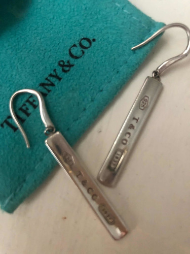 Imagen 2 de 2 de Aros Tiffany &co Colgantes Plata Originales