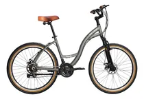 Comprar Bicicleta Aro 26 Comodo Shimano Alumínio Freios À Disco 21v Cor Cinza Tamanho do quadro 18