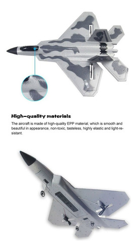 Avión De Combate Fx-822 F22 2,4 Ghz 290 Mm De Envergadura