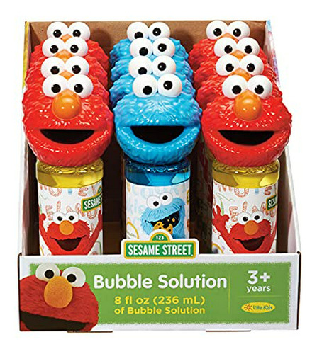 Little Kids Sesame Street Elmo & Cookie Monster 8oz Bubbles 