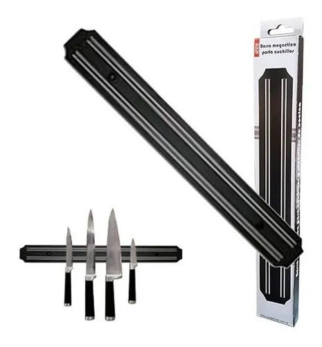 Barra  Magnetica Crystal Rock De 38 Cm Para Cuchillos