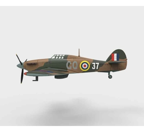 Imagen 3 de 5 de Avion A Escala - Hurricane Mk Iib - Segunda Guerra Mundial