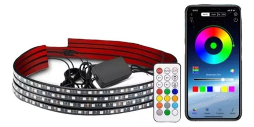 Kit Luz Chasis Arcoiris Bluetooth App+control Remoto Auto