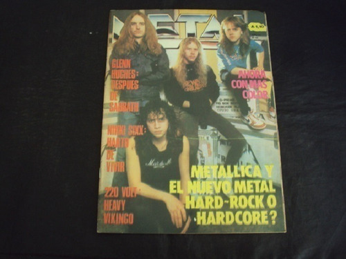 Revista Metal # 44 - Tapa Metallica (c/poster)