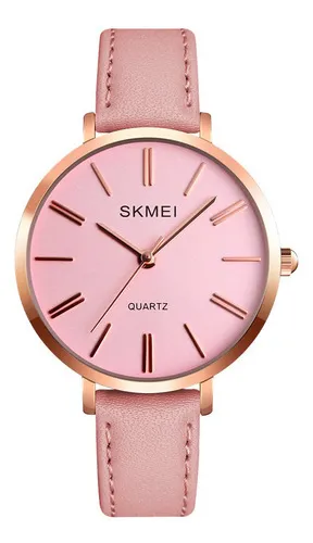 Reloj Mujer Skmei 1397 Cuero Ecologico Minimalista Elegante Color