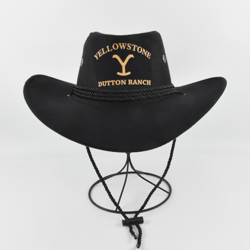 Sombrero De Vaquero De Yellowstone Con Ala Curva