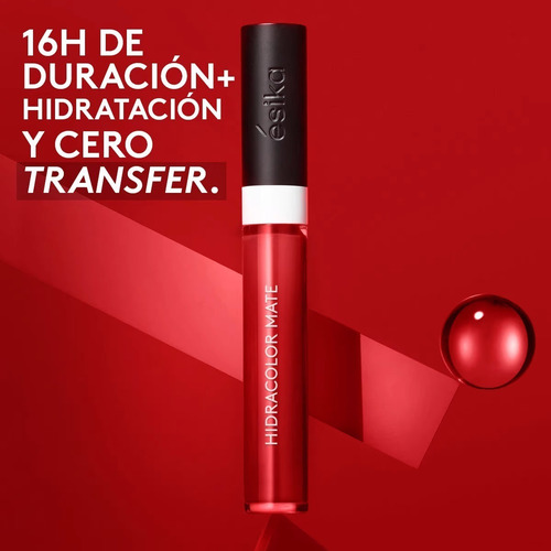 Labial Hidracolor Mate No Transfer Esika Indeleble