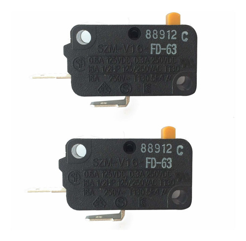 Imagen 1 de 1 de Lonye Szm-v16-fd-63 Microinterruptor Repuesto Para Horno