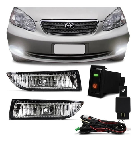 Kit Faro Auxiliar Antiniebla P/ Toyota Corolla 2003 2004