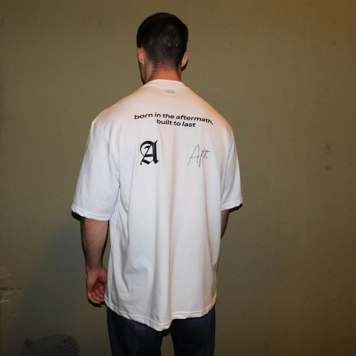 Remera Oversize Aftermath Importada 100% Algodón Unisex