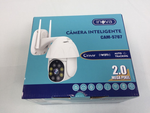 Imagem 7 de 9 de Câmera Inteligente Wifi Speed Dome Com Áudio Inova Cam-5707
