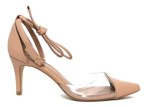 Scarpin transparente mercado store livre