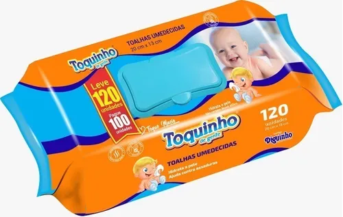 Toalhinhas Lenços Umedecidas Toquinho De Gente C/120 Lenços