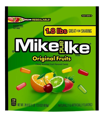 Mike And Ike Original Fruit Chewy Assorted 816g 3 Pack