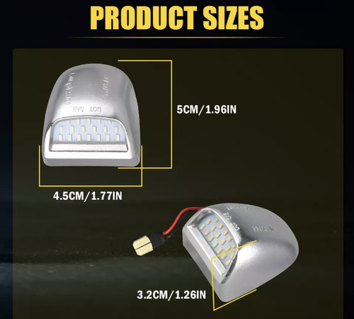 Luz Matrícula Cheyenne Silverado Sierra 99 13 Tahoe 00 06