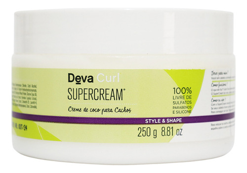 Deva Curl Supercream Creme Para Cachos 250g