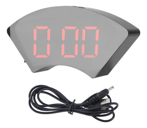 Reloj Con Espejo, Simple, Electrónico, Led, Usb, Alarma Digi