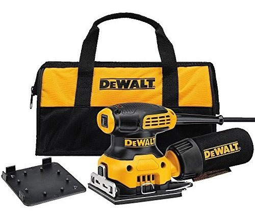 Imagen 1 de 7 de Dewalt Dwe6411k - Set De Lijadora De Mano, Hoja 1/4