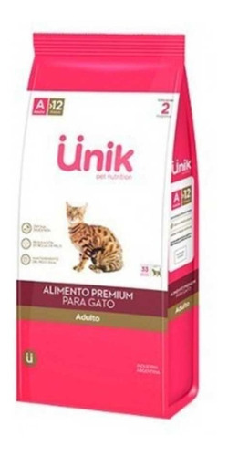 Alimento Premium Unik Gato Adulto 7.5k Nutritivo Y Saludable
