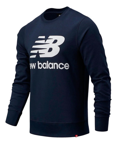 Buzo New Balance Essentials Stack Mt03560ecl Az Moda Hombre