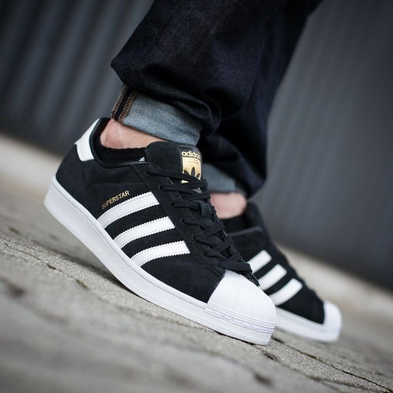 adidas superstar negras gamuza