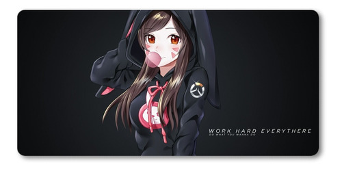 Mousepad Xl 58x30cm Cod.176 Chica Anime Overwatch