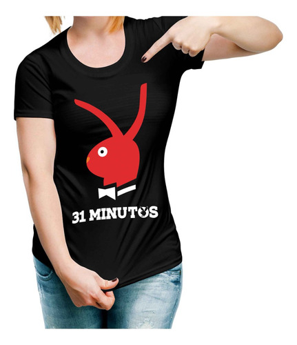 Playera Bodoque 31 Minutos Estilo Playboy