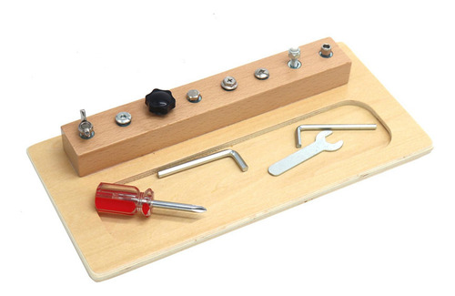 Wwa Toy Sensory Busy Boards Tornillo Juego De Pernos