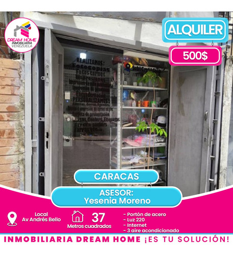 Alquiler Local Comercial  Av Andrés Bello - Caracas 