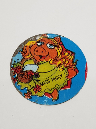 Figurita Chapita Miss Piggy Caricaturas 1981 Mag 57388