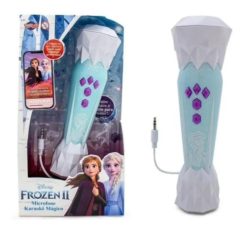 Microfone Frozen 2 Magico Karaokê C/ Luz Toyng