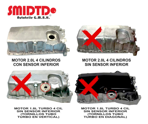 Carter Aceite P/sensor Filtro Y Junta Golf A4 1.9 Tdi 99-05
