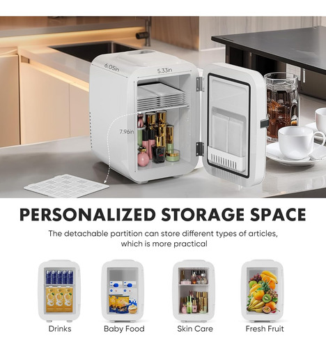 Mini Refrigerador Para Maquillaje Capacidad De 4 Litros