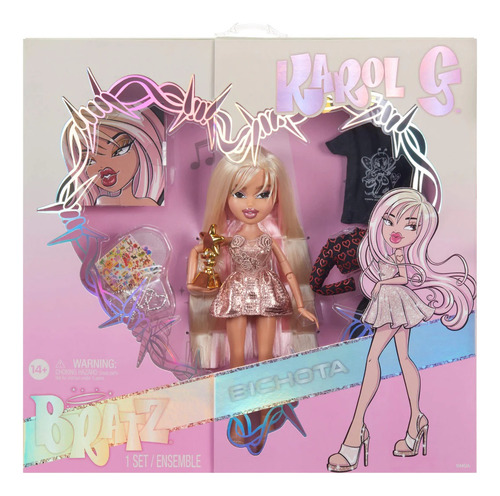Muñeca De Colección Bratz Karol G - 3 Atuendos Diferentes