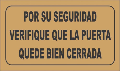 Calco Bajo Vidrio Doble Faz Por Su Seguridad Verifique