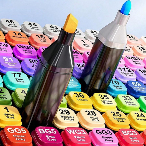Marcadores Doble Punta X120 Touch + Pdf Para Dibujo Y Pintar